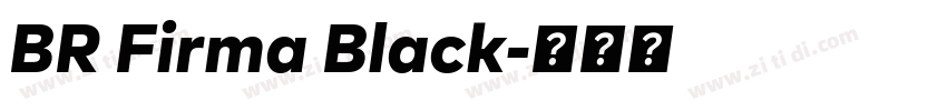 BR Firma Black字体转换